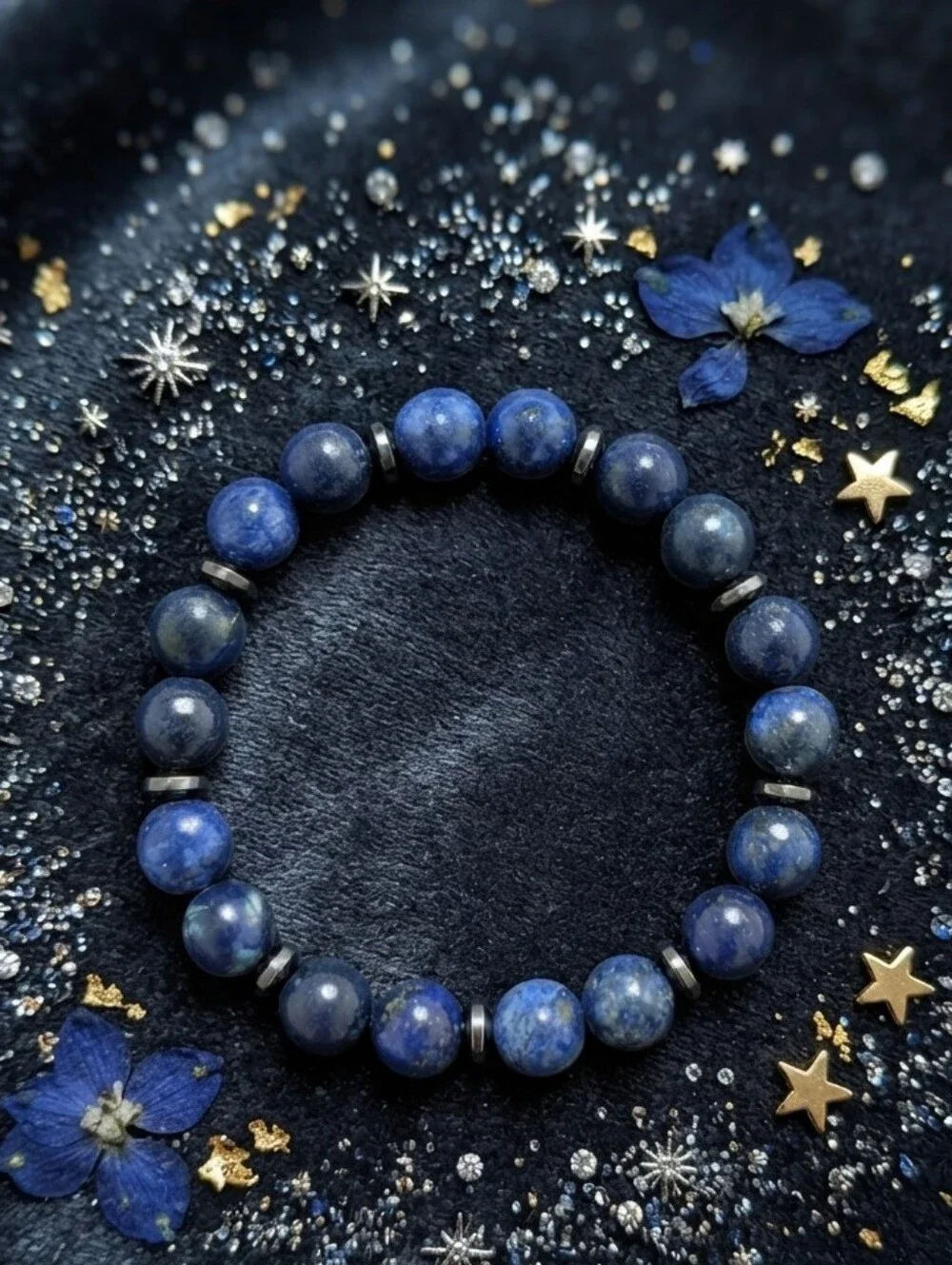 Lapis Lazuli/Hematite Bracelet